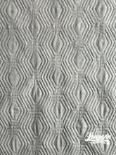 Load image into Gallery viewer, Seis edge-to-edge design turned on its side. Load a quilt top sideways for this effect when dismounted from the frame.