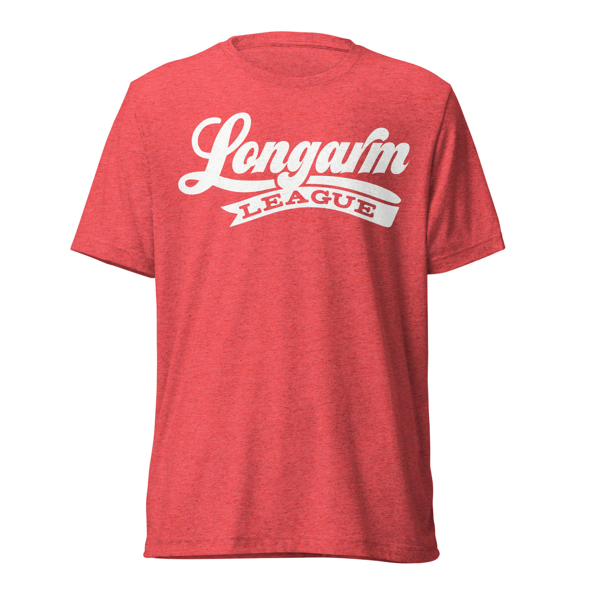 Short Sleeve T-Shirt Red - Tri-Blend Bella + Canvas 3413 – Longarm League