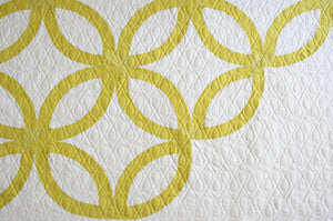 Wishbone Pantograph Quilting Example Modern Wedding Ring Quilt
